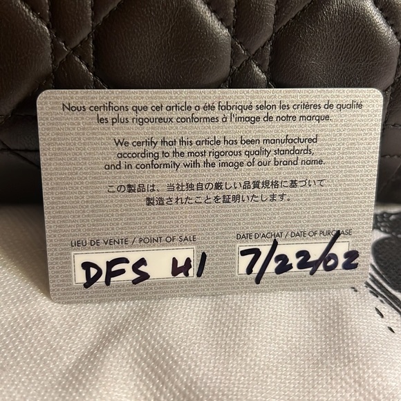 SOLD❤️❤️❤️Lady Dior Bag Cannage Quilt lamb skin - Picture 12 of 14